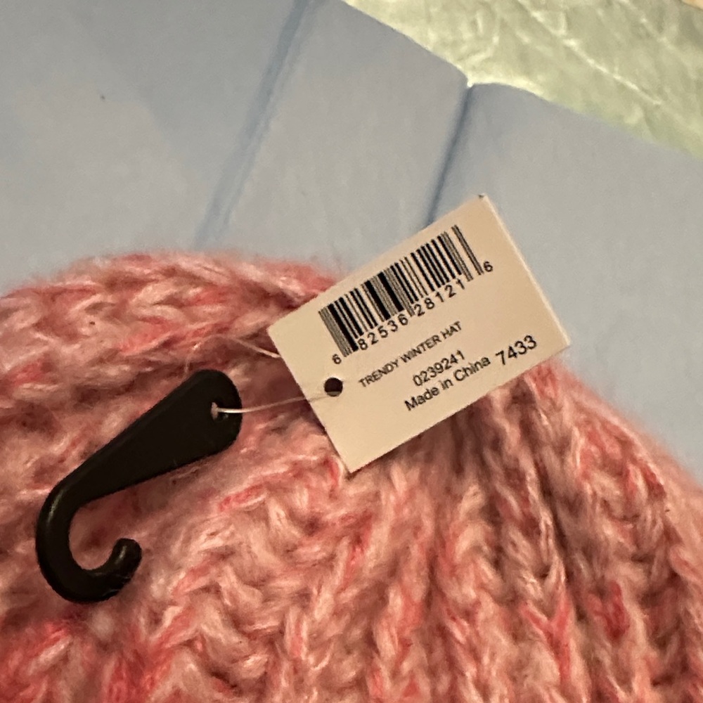 Cozy Pink Knit Beanie - Picture 2 of 4